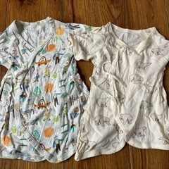OCEAN&GROUNDコンビ肌着/長肌着/スワルドベビー服6枚まとめ売り/50〜60 セットの画像