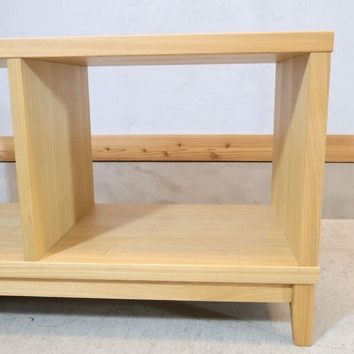 人気の無印良品(MUJI)の稀少なタモ材オープンシェルフです！一人暮らし