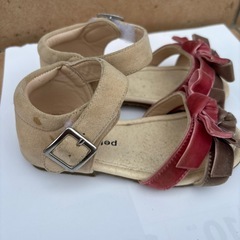 petit main プティマイン　15cm 女の子　サンダル　靴の画像