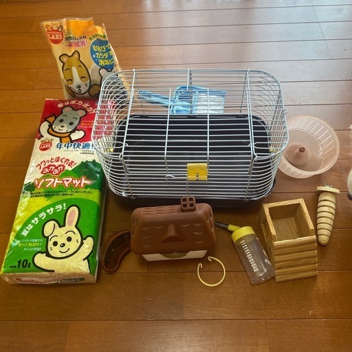 ハムスター　飼育セット　中古 ハムスター飼育セット たっぷりおまけ付き - メルカリ