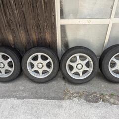 タイヤ付きアルミホイール4本の画像