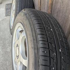 タイヤ付きアルミホイール4本の画像