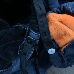 マタニティ　デニム　裏起毛の画像