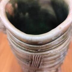 【美濃焼】 織部花器（花瓶）の画像