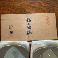 有田焼　銘々皿　角文散らし　５枚　未使用　木箱入りの画像
