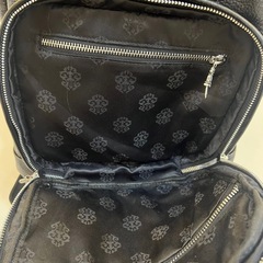 CHROME HEARTS クロムハーツ 7TH GRADE セメタリークロスマルチパッチレザーバックパック ブラックの画像