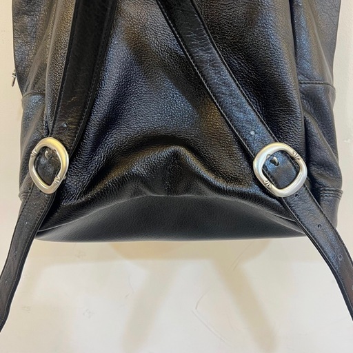 CHROME HEARTS クロムハーツ 7TH GRADE セメタリークロスマルチパッチレザーバックパック ブラック