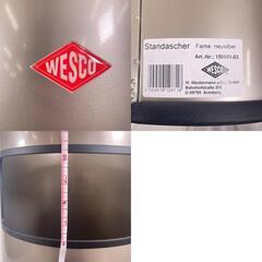 未使用品 Wesco ‎ウェスコ 15080103 その他雑貨 スチール メタリックシルバー スモーキングスタンド/灰皿付きゴミ箱【中古】【送料無料】の画像