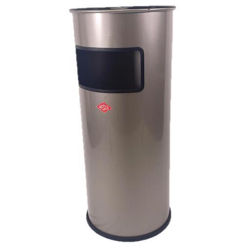 ウェスコ スモーキングゴミ箱 ステンレス 屋外用スモーキングスタンド 19L WESCO (ウェスコ) スモーキングゴミ箱 ステンレス サイズ:25.4×30×H72