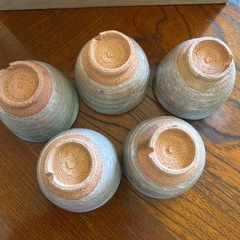 萩焼　茶器セット　急須　湯呑み5個の画像