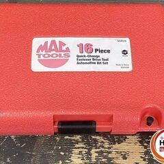 【引き取り限定】【中古品】MAC TOOLS マックツール QCAS16 クイックチェンジ ビットセット 16Pc ケース入の画像
