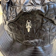CHROME HEARTS クロムハーツ ダガー パッチレザー　クロスパッチ バケットハットの画像