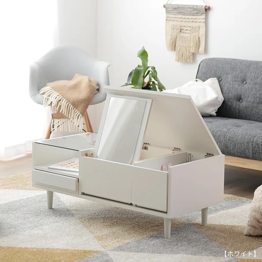 ✴︎最終値下げ✴︎ LOWYA テーブルドレッサー　ロータイプ　「オーク」 Amazon｜LOWYA ロウヤ ドレッサー テーブル ロータイプ
