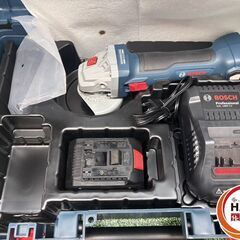 【未使用】 BOSCH ボッシュ GWS18V-7 ディスクグラインダ バッテリ×1 充電器 ケース 【ハンズクラフト沖縄豊見城店】の画像