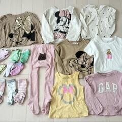 キッズ服 100サイズ 56点セット 女の子 GAP NIKE TK BEAMS SLAPSLAP northcoast  ミニー ディズニー デニム チノ スキニー ニット サルエル ショーツ クロップド ハーフパンツ スウェット タイツ ニット ロンT 靴下 タンクトップ アームカバー パジャマ サンタクロースコスチューム 手袋 帽子 ネックウォーマー スイミングパンツの画像