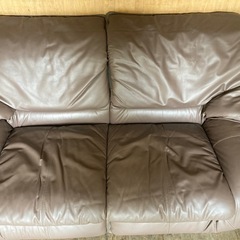 マルニ　本革ソファ　に2人掛けの画像