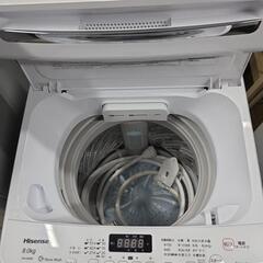 【配送無料】Hisense 全自動洗濯機 HW-DG80B　5335の画像