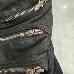 CHROME HEARTS CEMETERY CROSS LEATHER BACKPACK クロムハーツ　セメタリークロス　レザーバックパックの画像