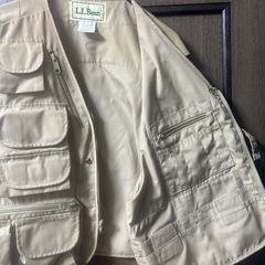 【美品中古】   L.L.Bean フィッシングジャケット　L　刺繍ワッペンロゴの画像