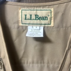 【美品中古】   L.L.Bean フィッシングジャケット　L　刺繍ワッペンロゴの画像