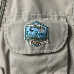 【美品中古】   L.L.Bean フィッシングジャケット　L　刺繍ワッペンロゴの画像