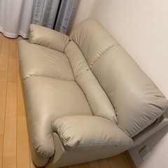 引き取り限定　8/10まで　ニトリ　ソファ　Nシールドビット ３KD ベージュの画像