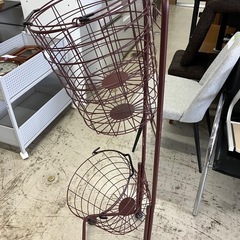  2508-189 ワイヤーランドリーバスケット 中古美品の画像