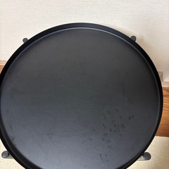 サイドテーブル/黒/丸型/コーヒーテーブル/ラウンドテーブルの画像