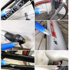 FUJI　ロードバイク　CROSS　COMP　700×23C　28インチ　2009年　動作良好　サイズ49㎝　2変速×10速ギア　シマノ105　フジ　直接引取歓迎の画像