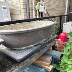 盆栽の鉢と台4個ありますの画像