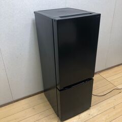 2023年製 中古 YAMADA 156L フロント庫内LED灯 大容量ドアポケット 2ドア冷蔵庫【YRZ-F15J】ブラック 黒 【糸島市内 送料無料】88185-1-010の画像