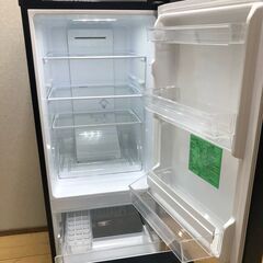 2023年製 中古 YAMADA 156L フロント庫内LED灯 大容量ドアポケット 2ドア冷蔵庫【YRZ-F15J】ブラック 黒 【糸島市内 送料無料】88185-1-010の画像