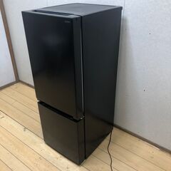 2023年製 中古 YAMADA 156L フロント庫内LED灯 大容量ドアポケット 2ドア冷蔵庫【YRZ-F15J】ブラック 黒 【糸島市内 送料無料】88185-1-010の画像