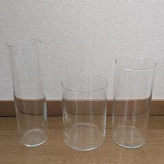 IKEA イケア CYLINDER シリンデル 花瓶 3点セット の画像