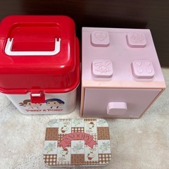 可愛いキャラクターボックスの3点セットの画像