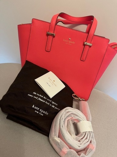セール★早いもの勝ち★kate spade★トートバッグ ピンク系♪ セール☆早いもの勝ち☆kate spade☆トートバッグ ピンク系