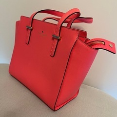 【美品】Kate Spade   ネオンピンクトートバッグの画像