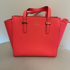【美品】Kate Spade   ネオンピンクトートバッグの画像
