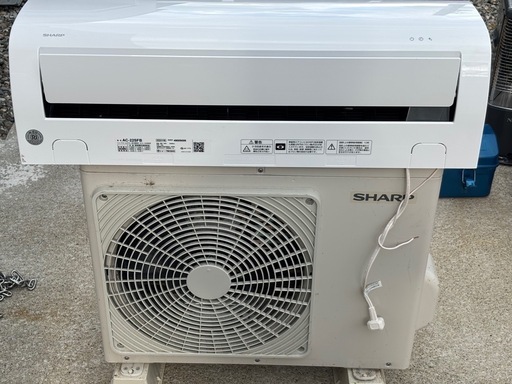 1902 シャープ【AC-S22AW】2024年製 6畳 エアコン 中古 1902 シャープ【AC-S22AW】2024年製 6畳 エアコン 中古