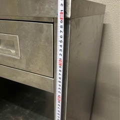業務用　作業台　3段引き出しオープンシェルフの画像