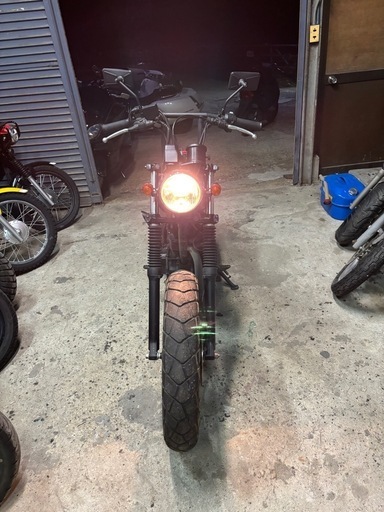 【YAMAHA TW225 】　大人カスタム DG09J ブラック　セル付き好調