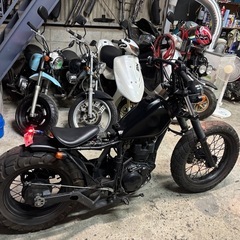 【YAMAHA TW225 】　大人カスタム DG09J ブラック　セル付き好調の画像