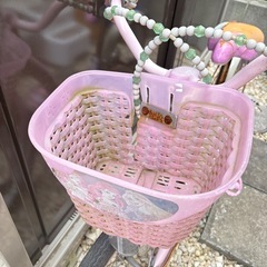 無料】子供用自転車 ピンク系（16インチ）の画像