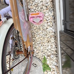無料】子供用自転車 ピンク系（16インチ）の画像
