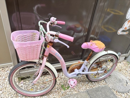 子供用自転車 16インチ ピンク 無料】子供用自転車 ピンク系(16インチ) (yuki) 市役所前の