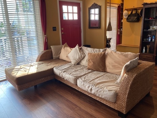 【quiet-hours】ウォーターヒヤシンスソファ（要直接引取）