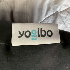 【yogibo】ヨギボー H350×W1260×D750 ビーズクッション ビーズソファ ブラック 家具 クッション マット 現状渡し Y2029の画像