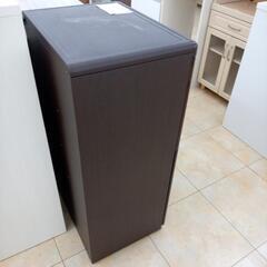 リユースのサカイ太田店★ジモティ割あり★  レンジ台 ダークブラウン H105×D57×W45 クリーニング済み OJ10407の画像