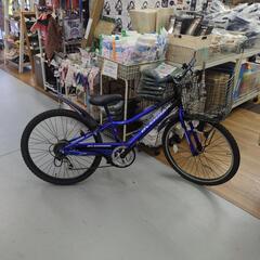 J554 ★多少小キズ有り★子供自転車★OVER RIDE★LEDダイナモ★6段★24インチの画像