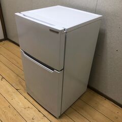 【美品】冷蔵庫 ヤマダ 2ドア 2022年YAMADA SELECT ヤマダ電機 ノンフロン2ドア冷蔵庫  容積87L 2022年製 小型 冷蔵庫 現状品 中古 YRZ-C09H1 【糸島市内 送料無料】250806-8の画像